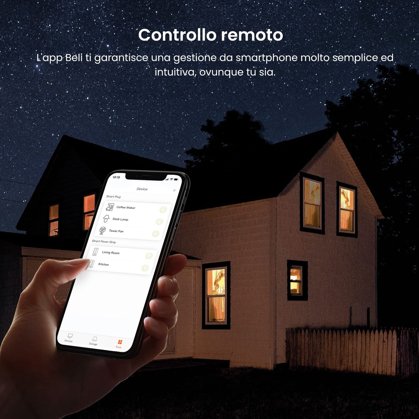Tenda Presa WiFi Smart Beli SP9, Spine Intelligenti Compatibile con Alexa e Google Home, APP Tempismo, Nessun Hub Richiesto, Smart Plug con Monitoraggio Energetico, 16A, 3.68KW, 2 Pack , spedizione gratuita su ordine superiore a 50€
