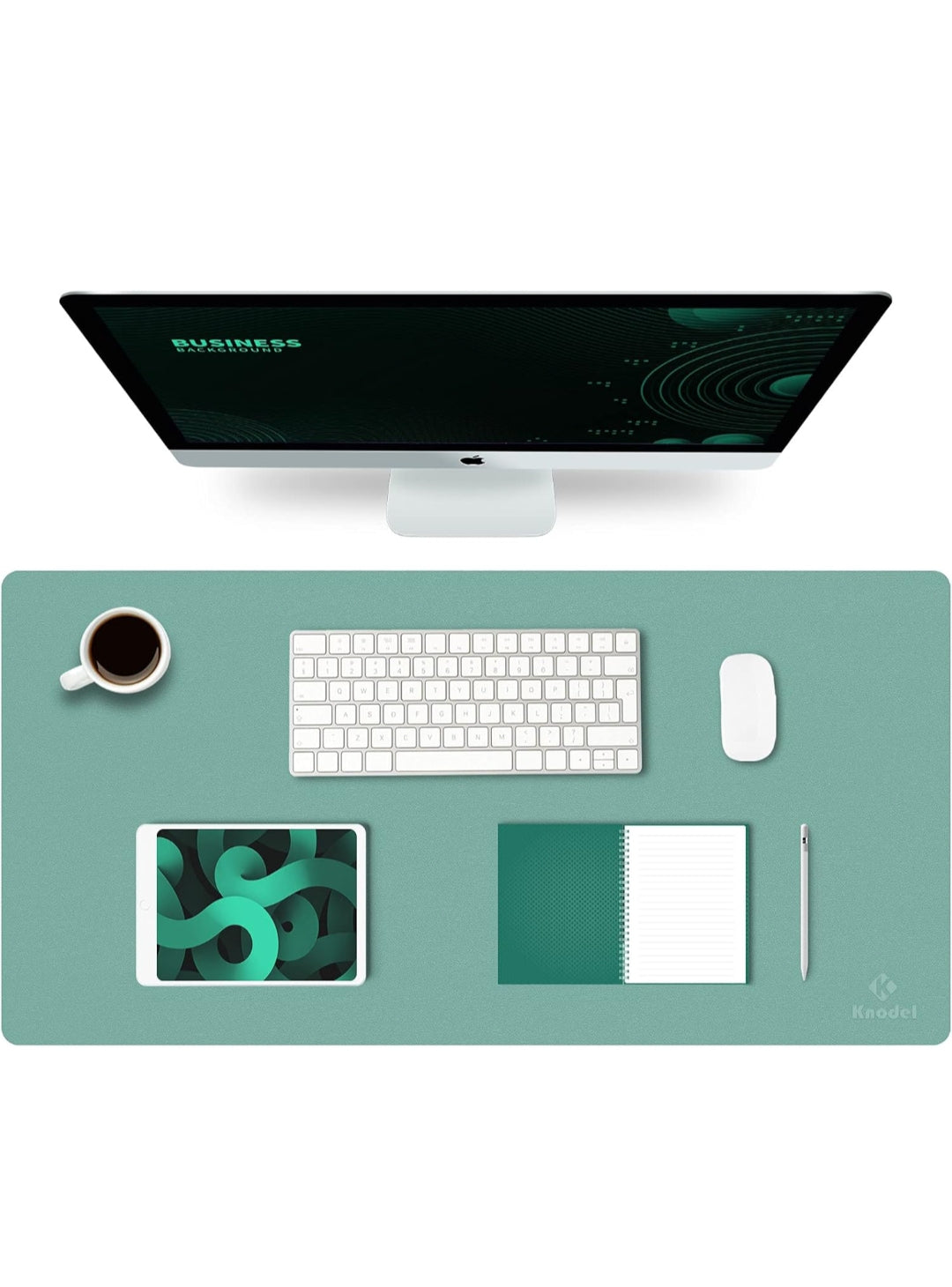 K KNODEL Tappetino Scrivania, Sottomano Scrivania, 90cm x 43cm in Similpelle PVC, Tappetino per Laptop, Copri Scrivania , spedizione gratuita su ordine superiore a 50€