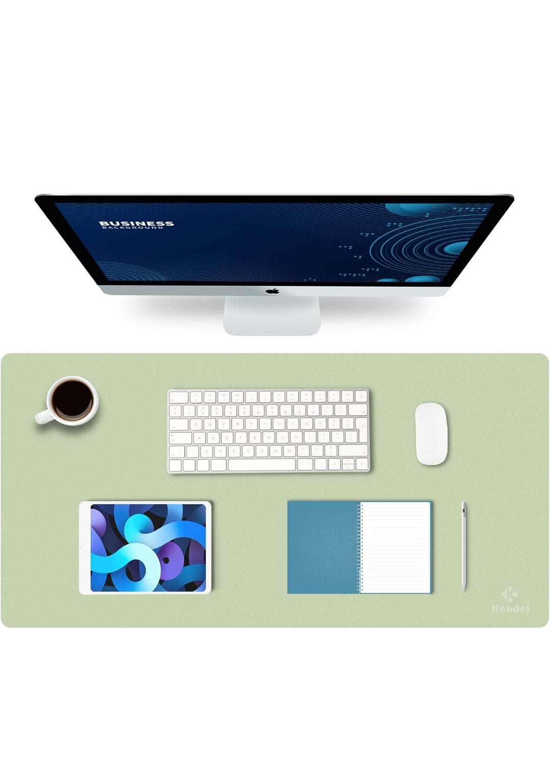 K KNODEL Tappetino Scrivania, Sottomano Scrivania, 90cm x 43cm in Similpelle PVC, Tappetino per Laptop, Copri Scrivania , spedizione gratuita su ordine superiore a 50€
