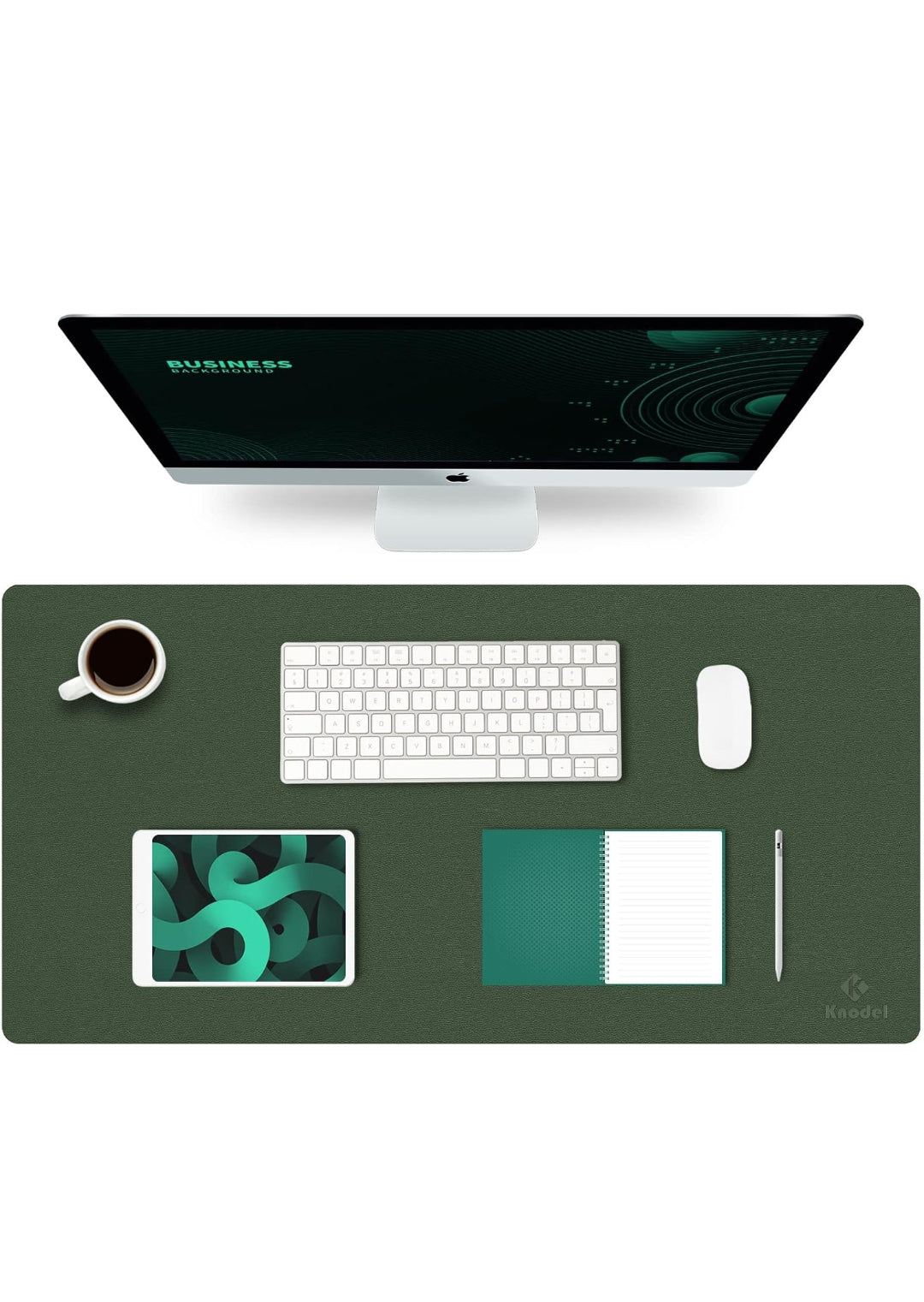 K KNODEL Tappetino Scrivania, Sottomano Scrivania, 90cm x 43cm in Similpelle PVC, Tappetino per Laptop, Copri Scrivania , spedizione gratuita su ordine superiore a 50€
