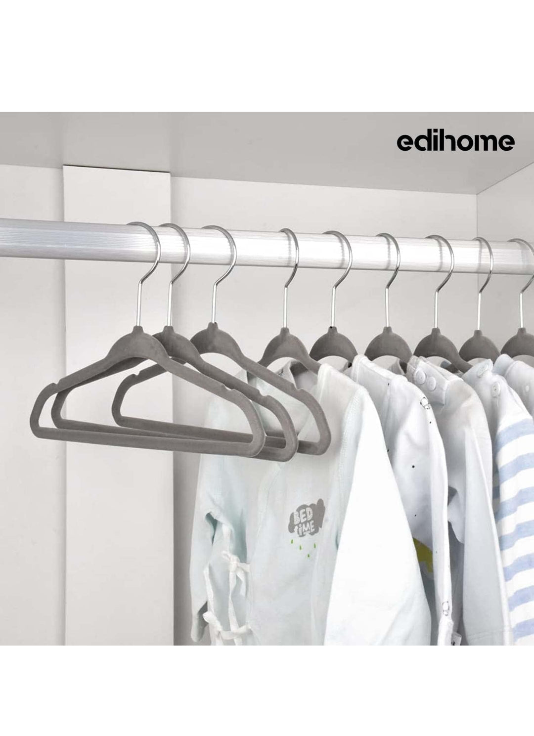 Ediesi, Grucce Appendiabiti in Velluto, 50 pezzi, antiscivolo, morbido, sottile, per pantaloni, camicia, gonna, abiti ,spedizione gratuita su ordine superiore a 50€