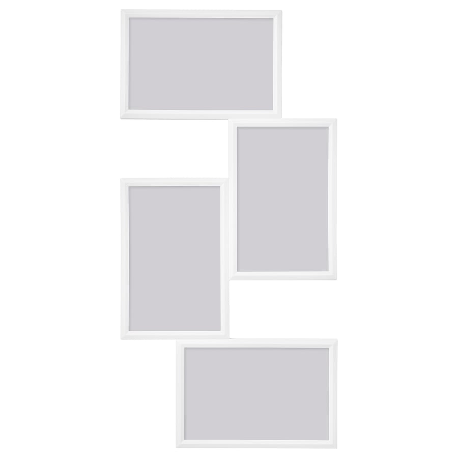 Cornice per 4 fotografie, bianco, 21x41 cm , spedizione gratuita su ordine superiore a 50€