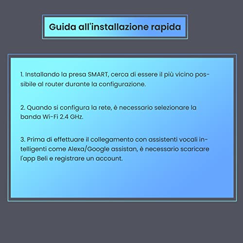 Tenda Presa WiFi Smart Beli SP9, Spine Intelligenti Compatibile con Alexa e Google Home, APP Tempismo, Nessun Hub Richiesto, Smart Plug con Monitoraggio Energetico, 16A, 3.68KW, 2 Pack , spedizione gratuita su ordine superiore a 50€