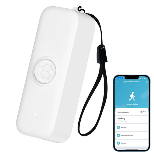 Sensore di movimento intelligente, sensore di movimento PIR WiFi per sistema di allarme, con monitoraggio remoto dell'app, attivazione di luci e scene, compatibile con Alexa.1PCS