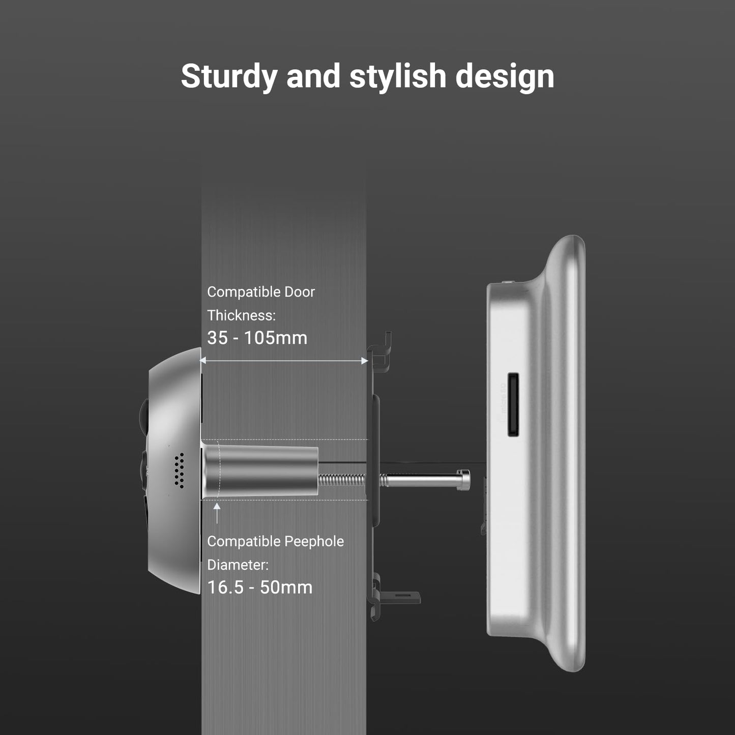 EZVIZ Campanello Digitale con Schermo Tattile a Colori da 4,3'' Videocitofono Senza Fili con Batteria Ricaricabile da 4600 mAh, Rilevamento del Movimento PIR, Audio Bidirezionale, Modello CP4 , spedizione gratuita su ordine superiore a 50€