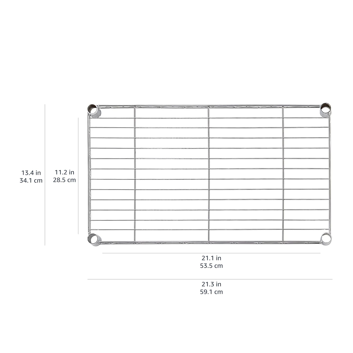 Amazon Basics Scaffaliera a 5 ripiani stretti, altezza dei ripiani e piedini di livellamento regolabili, senza rotelle, Nero, 60.1 x 35.6 x 152.4 cm (D x W x H)