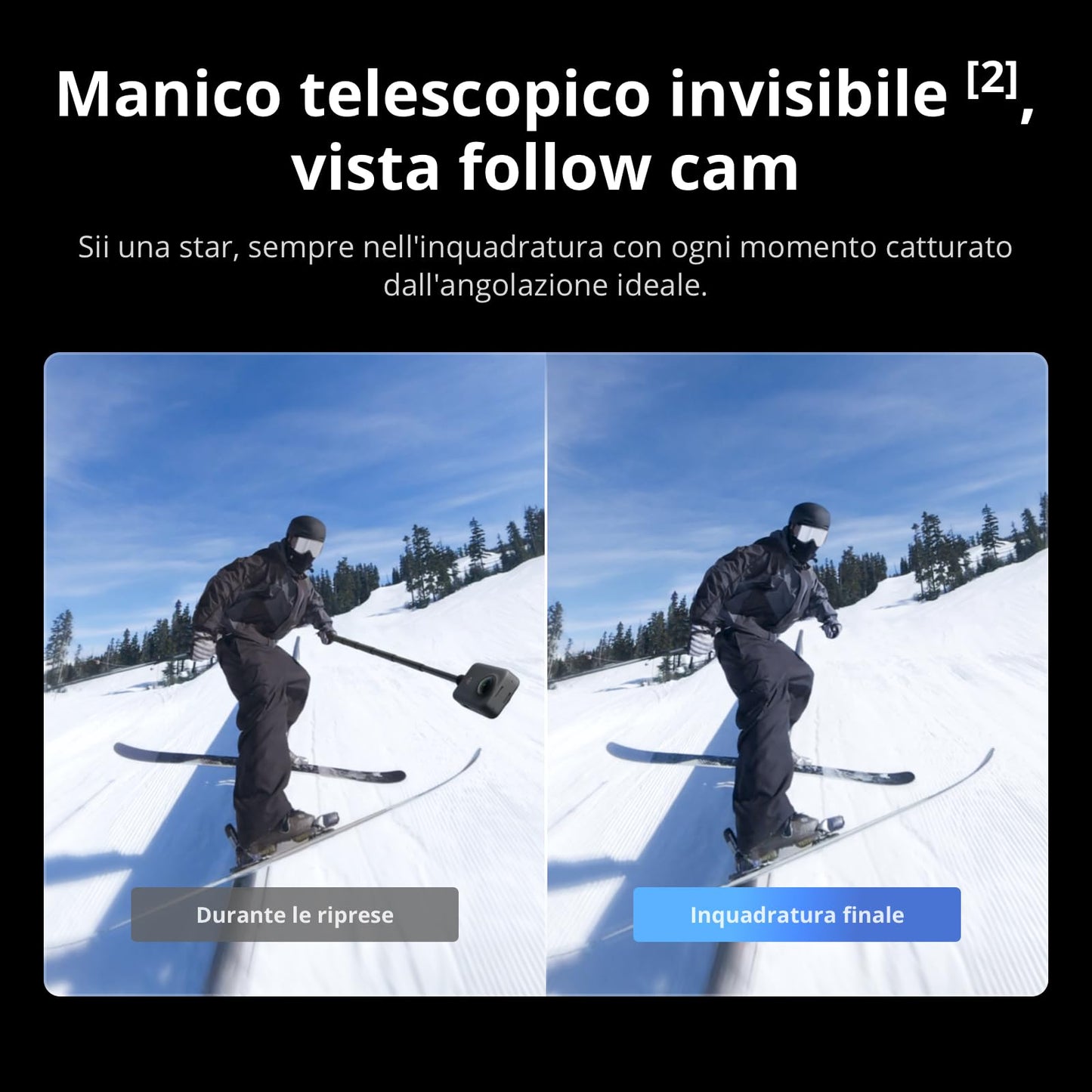 DJI Osmo 360 Combo Adventure, fotocamera 360 con immagini a 360° da 1 pollice, durata della batteria estesa con 3 batterie, video a 360° nativi in 8K, action cam per sport, vlog