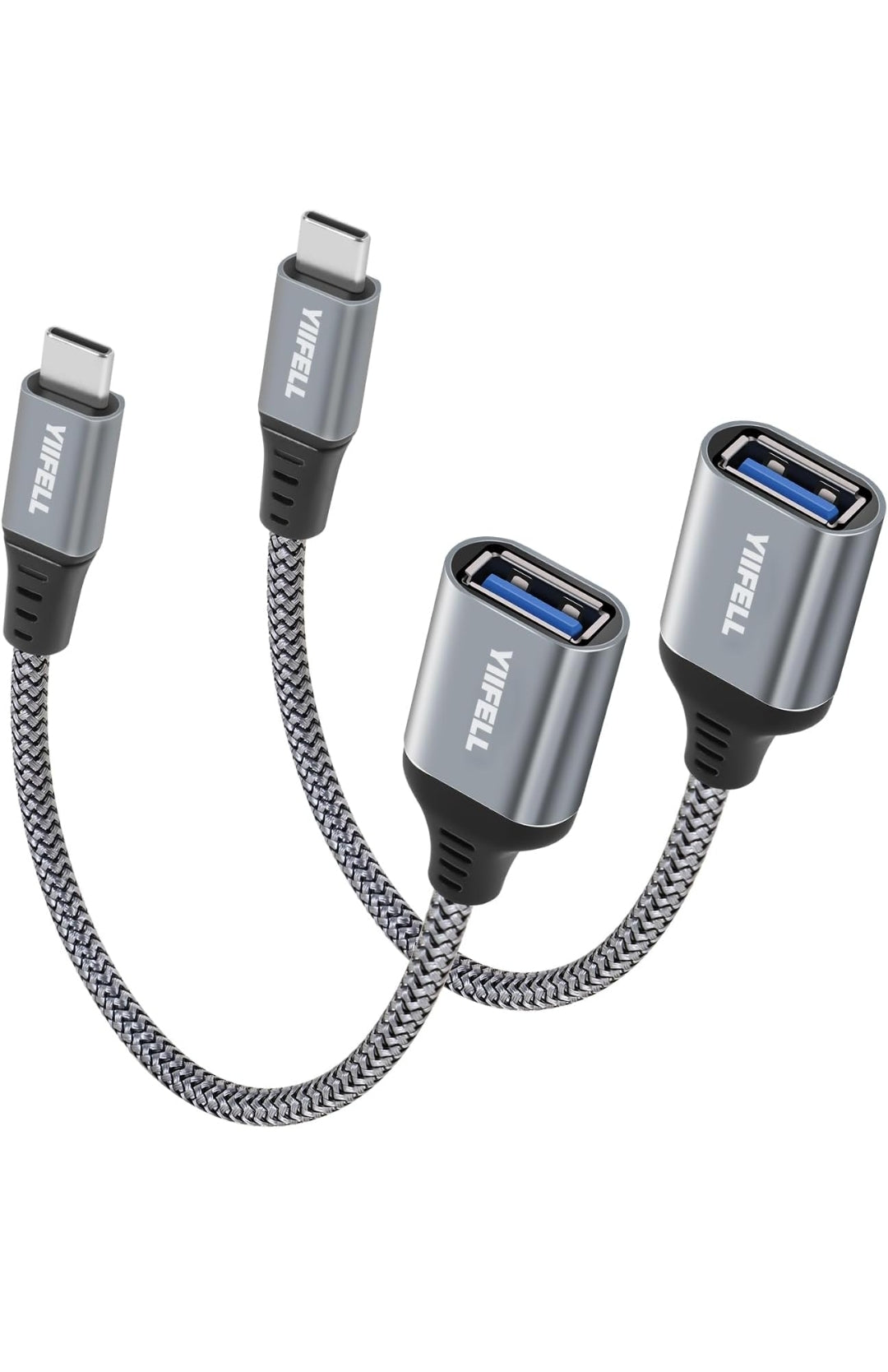Adattatore USB C a USB 3.0 [2 Pezzi] - Cavo OTG Tipo C Maschio a Femmina Compatibile Con Galaxy S24, iPhone 16 Pro/15 Pro Max, iPad Pro, Huawei P30, Google Pixel 3XL , consegna gratuita su 50€