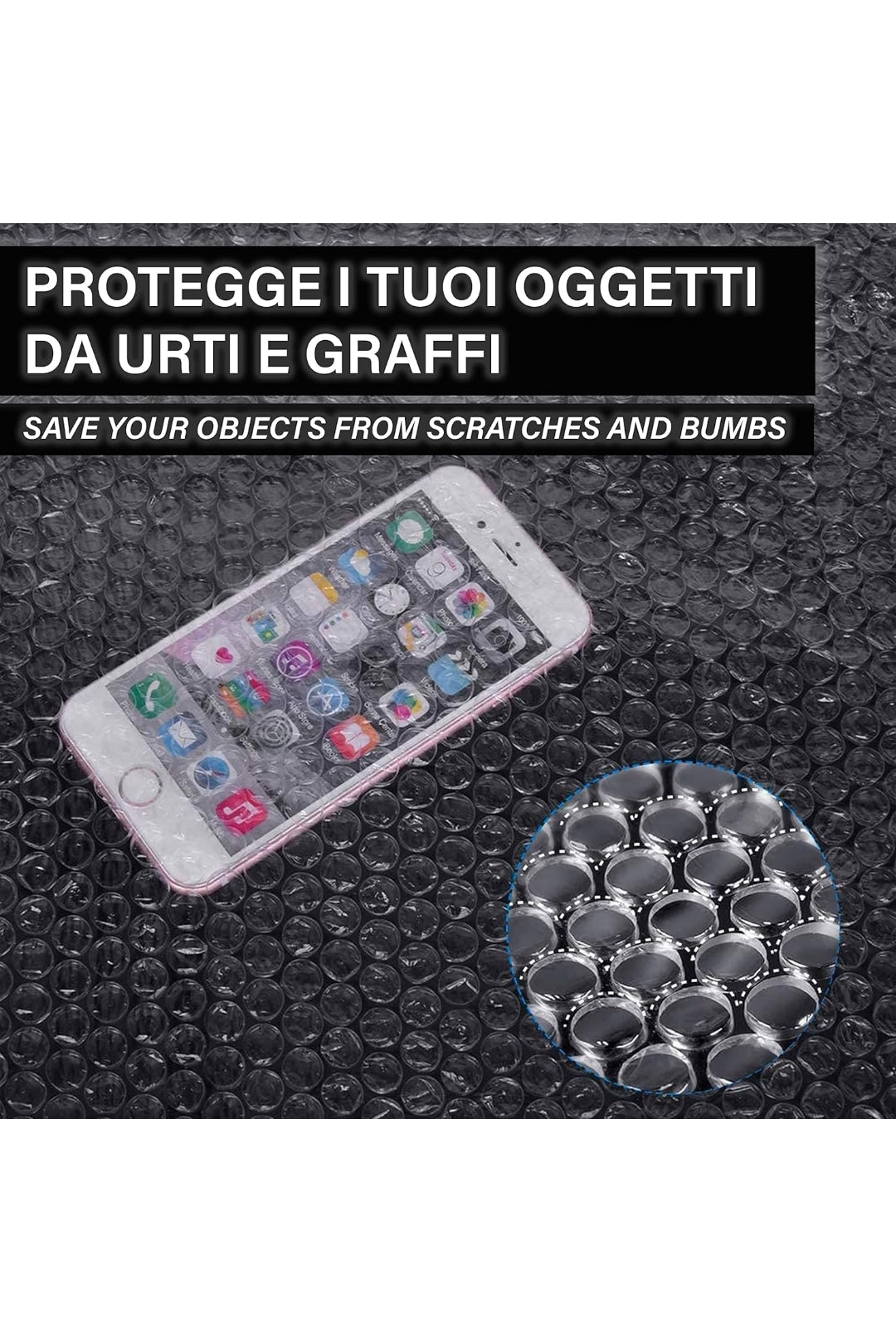 IPEA Pluriball per Imballaggio e Spedizioni – Rotolo da 20 Metri x 30 cm – Made in Italy – Bolle Aria per Protezione, Imbottitura, Confezionamento Oggetti, Trasporto – Antistrappo Antiurto - 55 gr/mq , spedizione gratuita su ordine superiore a 50€
