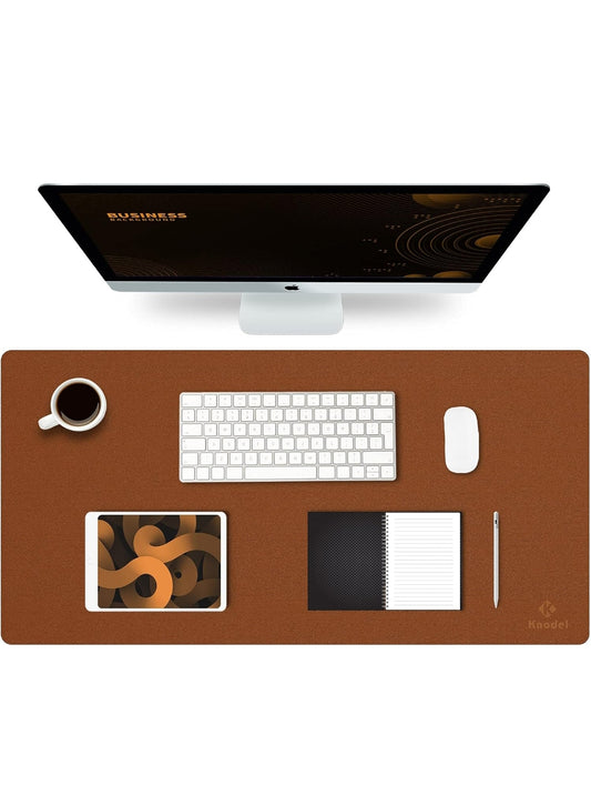 K KNODEL Tappetino Scrivania, Sottomano Scrivania, 90cm x 43cm in Similpelle PVC, Tappetino per Laptop, Copri Scrivania , spedizione gratuita su ordine superiore a 50€