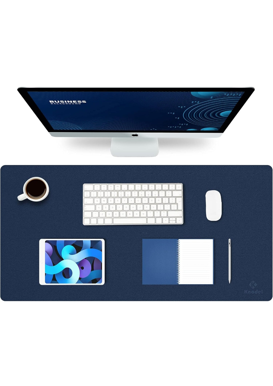 K KNODEL Tappetino Scrivania, Sottomano Scrivania, 90cm x 43cm in Similpelle PVC, Tappetino per Laptop, Copri Scrivania , spedizione gratuita su ordine superiore a 50€