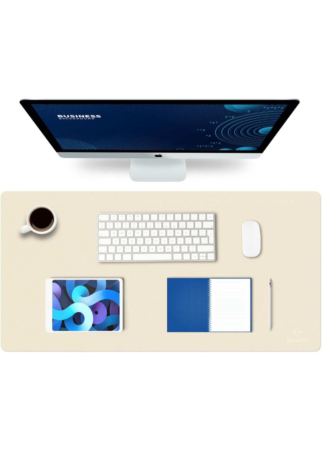 K KNODEL Tappetino Scrivania, Sottomano Scrivania, 90cm x 43cm in Similpelle PVC, Tappetino per Laptop, Copri Scrivania , spedizione gratuita su ordine superiore a 50€