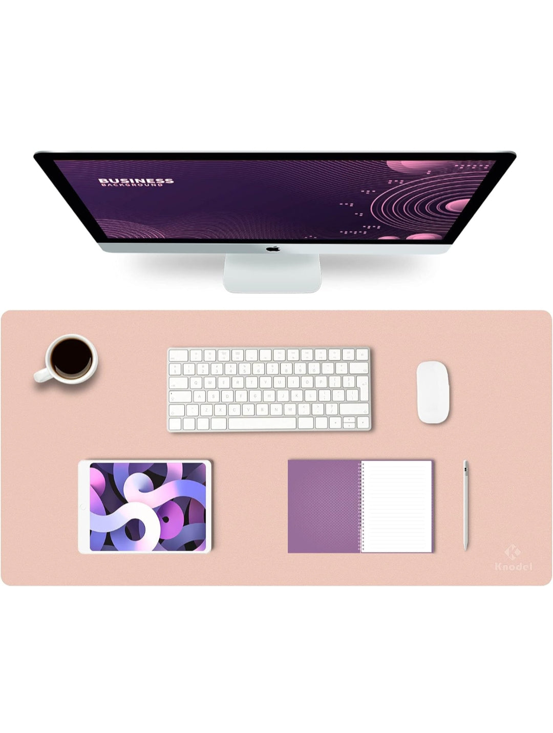K KNODEL Tappetino Scrivania, Sottomano Scrivania, 90cm x 43cm in Similpelle PVC, Tappetino per Laptop, Copri Scrivania , spedizione gratuita su ordine superiore a 50€