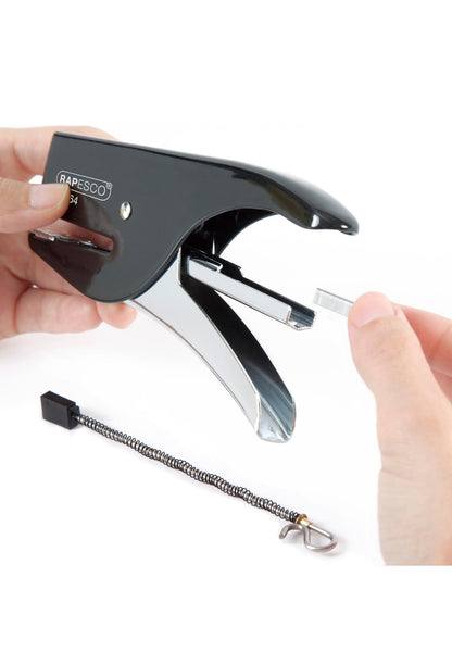 Rapesco 1381 SP-64 Cucitrice a Pinza e 1000 Punti Tipo 21/4 mm, Capacità 12 Fogli , spedizione gratuita su ordine superiore a 50€