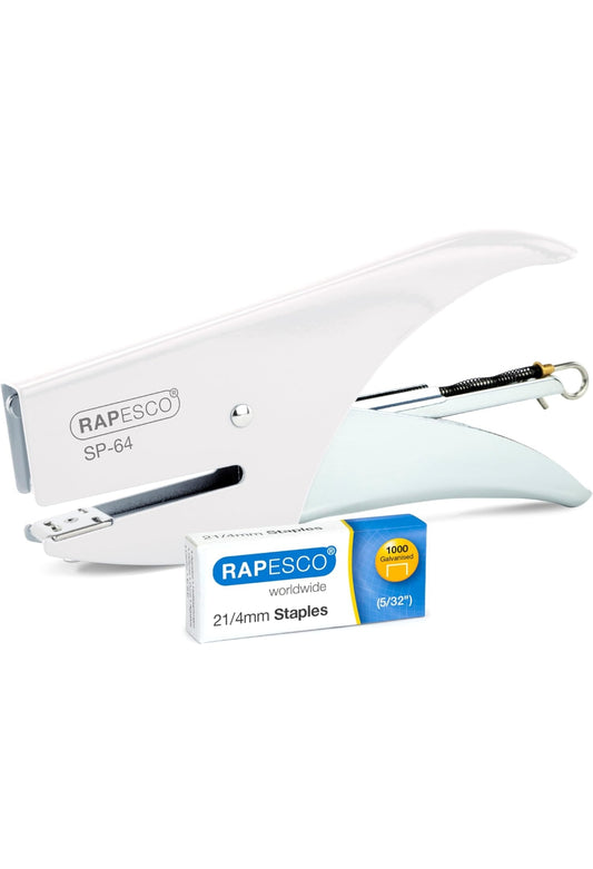 Rapesco 1381 SP-64 Cucitrice a Pinza e 1000 Punti Tipo 21/4 mm, Capacità 12 Fogli , spedizione gratuita su ordine superiore a 50€