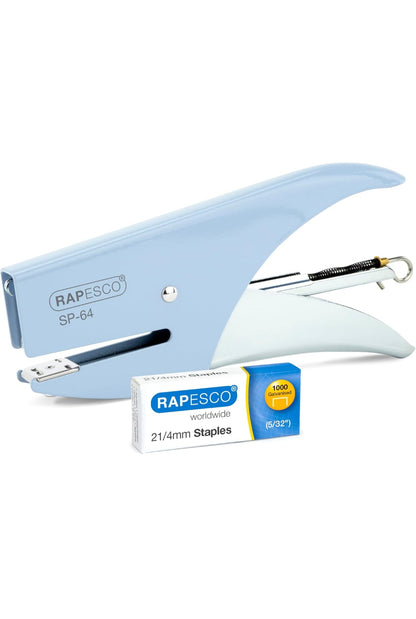 Rapesco 1381 SP-64 Cucitrice a Pinza e 1000 Punti Tipo 21/4 mm, Capacità 12 Fogli , spedizione gratuita su ordine superiore a 50€
