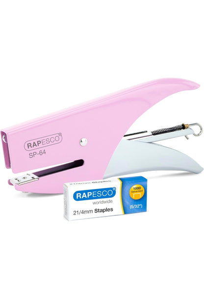 Rapesco 1381 SP-64 Cucitrice a Pinza e 1000 Punti Tipo 21/4 mm, Capacità 12 Fogli , spedizione gratuita su ordine superiore a 50€