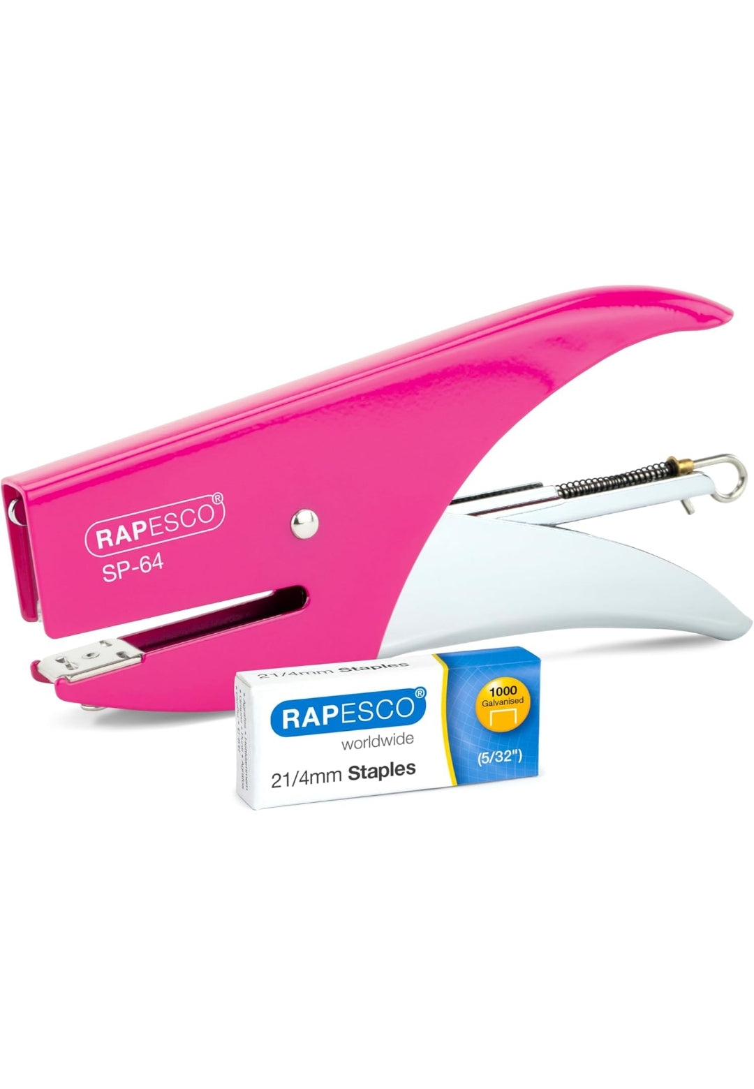 Rapesco 1381 SP-64 Cucitrice a Pinza e 1000 Punti Tipo 21/4 mm, Capacità 12 Fogli , spedizione gratuita su ordine superiore a 50€