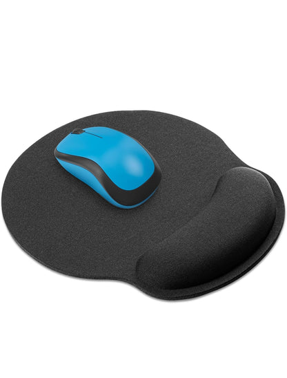 Tappetino per mouse Mata1 (nero), supporto per il polso ergonomico con imbottitura morbida, tappetino per mouse adatto ai viaggi con morbido cuscino in memory foam in gel , spedizione gratuita su ordine superiore a 50€
