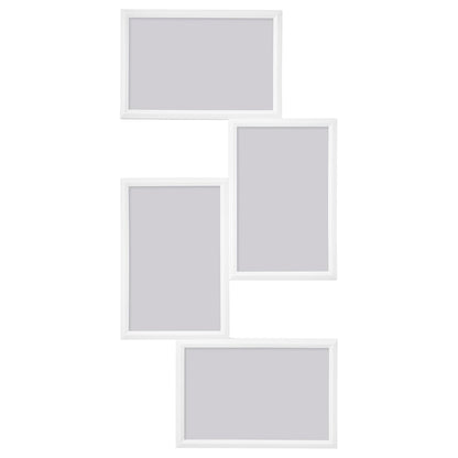 Cornice per 4 fotografie, bianco, 21x41 cm ,  spedizione gratuita su ordine superiore a 50€